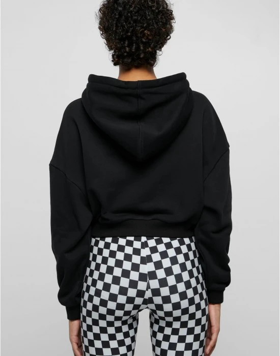 Суичър Ladies Cropped Heavy Hoody black XXL