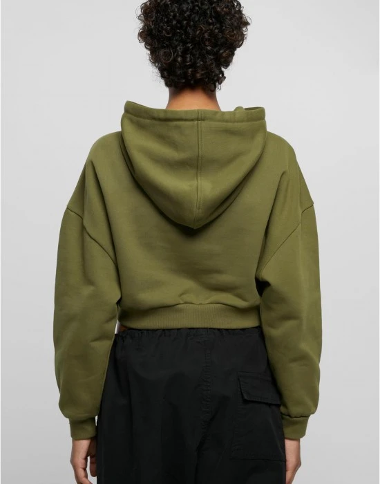 Суичър Ladies Cropped Heavy Hoody summerolive XXL