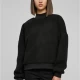 Дамска пухкава блуза в черен цвят Urban Classics Ladies Sherpa, Блузи - Hoodstyle.bg