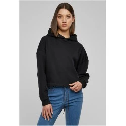 Дамски суичър в черен цвят Urban Classics Ladies Cropped