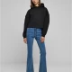 Дамски суичър в черен цвят Urban Classics Ladies Cropped, Суичъри - Hoodstyle.bg