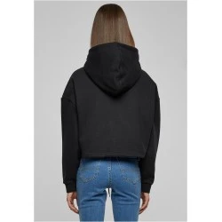 Дамски суичър в черен цвят Urban Classics Ladies Cropped