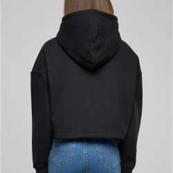 Дамски суичър в черен цвят Urban Classics Ladies Cropped