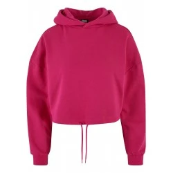 Дамски суичър в розов цвят Urban Classics Ladies Cropped