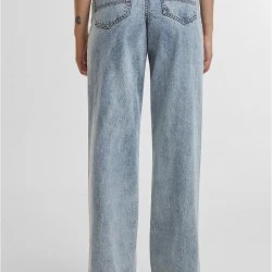 Дамски Дънки Ladies Wide Leg Slit Denim tinted lightblue washed 29