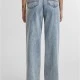 Дамски Дънки Ladies Wide Leg Slit Denim tinted lightblue washed 29