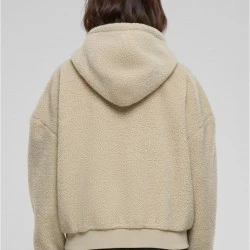 Дамски суичър в бежово Urban Classics Oversized Sherpa Zip