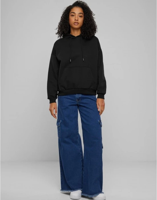 Дамски суичър в черно Urban Classics Oversized Ultra Heavy, Суичъри - Hoodstyle.bg