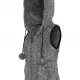 Дамска жилетка без ръкави в черно-бял меланж Urban Classics Ladies Melange Teddy Zip Vest, Жилетки - Hoodstyle.bg