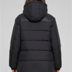 Дамско дълго яке в черен цвят Urban Classics Mixed Puffer