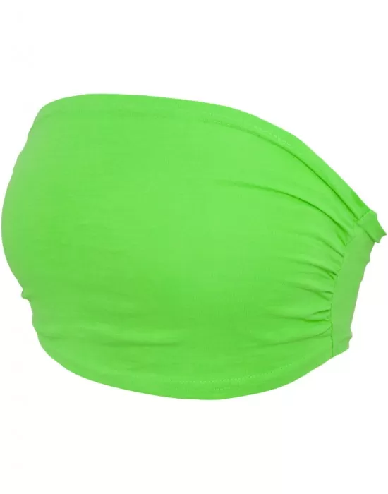 Дамски топ в зелен цвят Urban Classics Ladies Neon Bandeau Top neongreen, Жени - Hoodstyle.bg