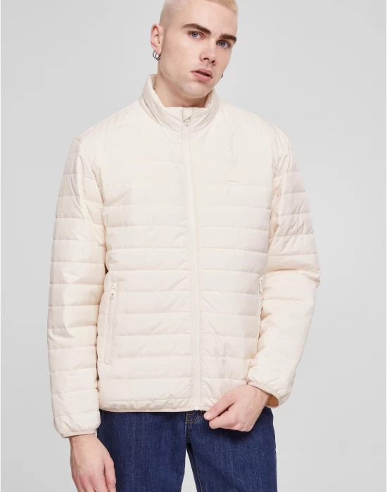 Мъжко преходно яке в бял цвят Urban Classics Light Bubble, Пролет / Есен - Hoodstyle.bg