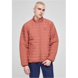 Мъжко преходно яке в цвят корал Urban Classics Light Bubble