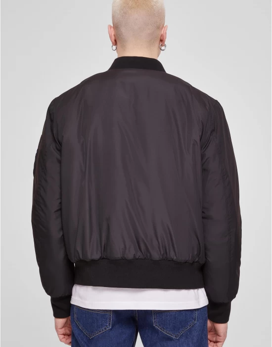 Мъжко яке тип бомбър в черен цвят Urban Classics Recyclet Basic, Пролет / Есен - Hoodstyle.bg