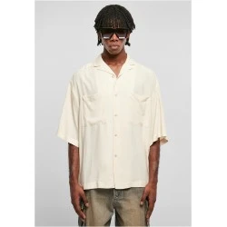 Мъжка широка риза в цвят еркю Urban Classics Oversized Shirt