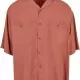 Мъжка широка риза в цвят праскова Urban Classics Oversized Shirt, Ризи - Hoodstyle.bg