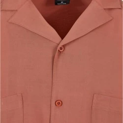 Мъжка широка риза в цвят праскова Urban Classics Oversized Shirt