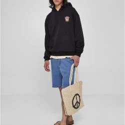 Мъжки суичър с качулка в черен цвят Urban Classics Peace Hoody