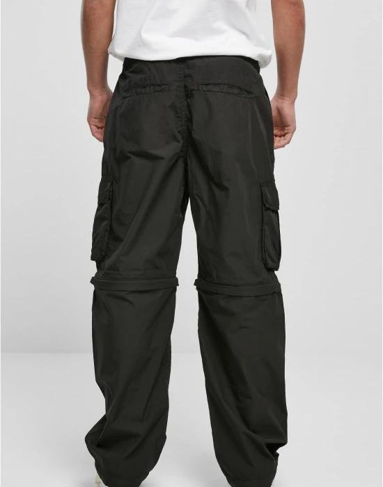 Мъжки карго панталони в черен цвят Urban Classics Zip Away Pants, Панталони - Hoodstyle.bg