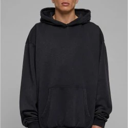 Мъжки суичър в черно Urban Classics Acid Washed Hoody