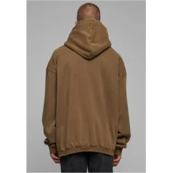 Мъжки суичър в кафяво Urban Classics Acid Washed Hoody