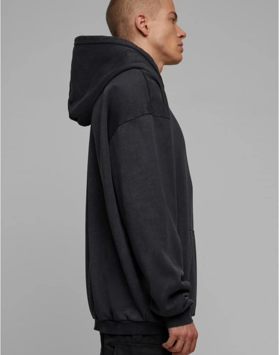 Мъжки суичър в черно Urban Classics Acid Washed Hoody, Суичъри - Hoodstyle.bg