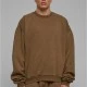 Мъжка блуза в кафяво Urban Classics Acid Washed Crew, Блузи - Hoodstyle.bg