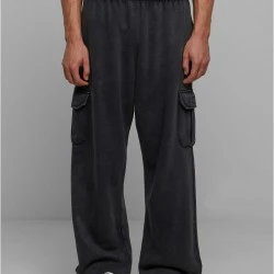 Мъжко долнище в черно Urban Classics Acid Washed