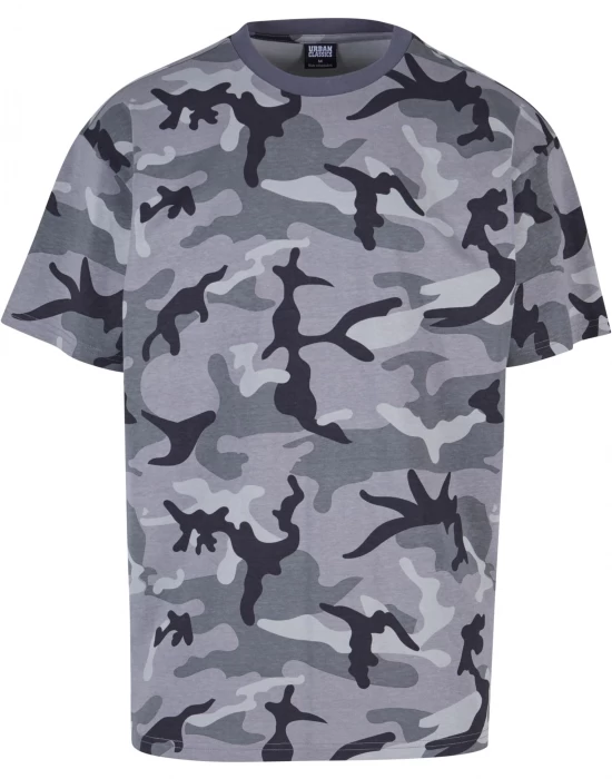 Мъжка камуфлажна тениска Oversized dark camo, Тениски - Hoodstyle.bg
