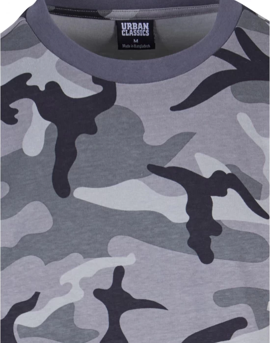 Мъжка камуфлажна тениска Oversized dark camo, Тениски - Hoodstyle.bg