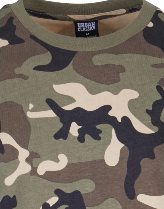 Мъжка камуфлажна тениска Oversized Camo wood, Тениски - Hoodstyle.bg