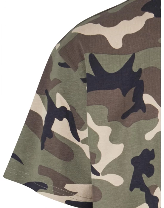 Мъжка камуфлажна тениска Oversized Camo wood, Тениски - Hoodstyle.bg