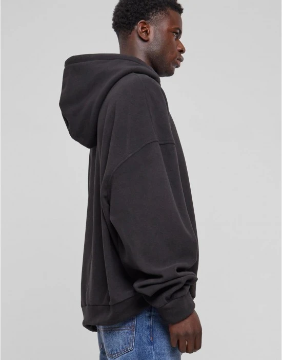 Поларен суичър в черен цвят Urban Classics, Суичъри с цип - Hoodstyle.bg