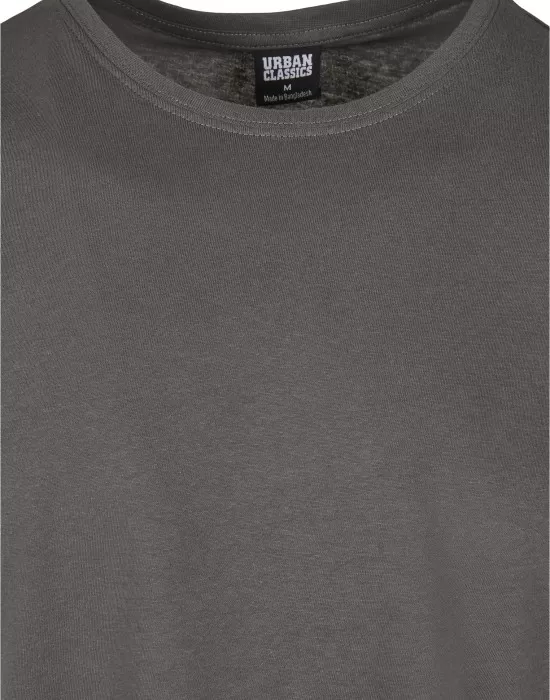 Мъжка дълга тъмносива тениска Urban Classics Shaped Long darkshadow, Тениски - Hoodstyle.bg