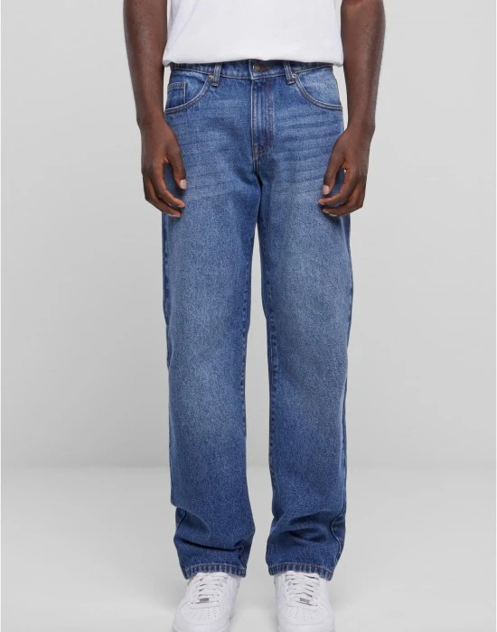 Мъжки дънки в син цвят Urban Classics Straight Fit Jeans, Дънки - Hoodstyle.bg