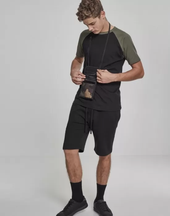 Мъжка тениска с ръкави тип реглан Urban Classics blk/olive, Тениски - Hoodstyle.bg