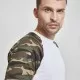 Мъжка тениска Urban Classics с ръкави тип реглан white/woodcamouflage, Тениски - Hoodstyle.bg