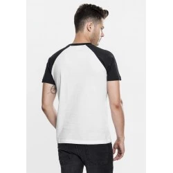 Мъжка тениска Urban Classics с ръкави тип реглан white/black