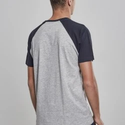 Мъжка тениска Urban Classics с ръкави тип реглан grey/navy