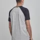 Мъжка тениска Urban Classics с ръкави тип реглан grey/navy, Тениски - Hoodstyle.bg