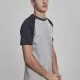 Мъжка тениска Urban Classics с ръкави тип реглан grey/navy, Тениски - Hoodstyle.bg