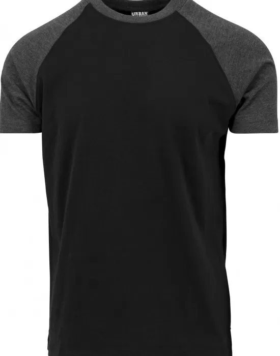 Мъжка тениска Urban Classics с ръкави тип реглан blk/cha, Тениски - Hoodstyle.bg