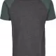 Мъжка тениска Urban Classics с ръкави тип реглан в графит и зелено charcoal/bottlegreen, Тениски - Hoodstyle.bg