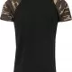Мъжка тениска Urban Classics с ръкави тип реглан black/woodcamouflage, Тениски - Hoodstyle.bg