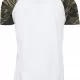 Мъжка тениска Urban Classics с ръкави тип реглан white/woodcamouflage, Тениски - Hoodstyle.bg