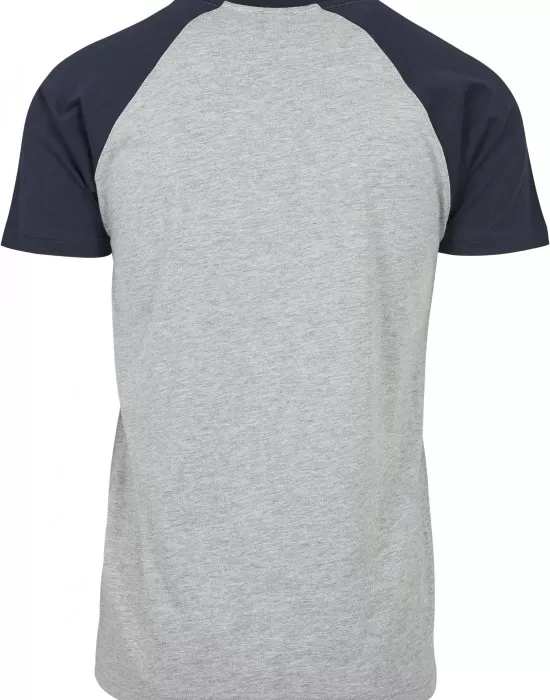 Мъжка тениска Urban Classics с ръкави тип реглан grey/navy, Тениски - Hoodstyle.bg