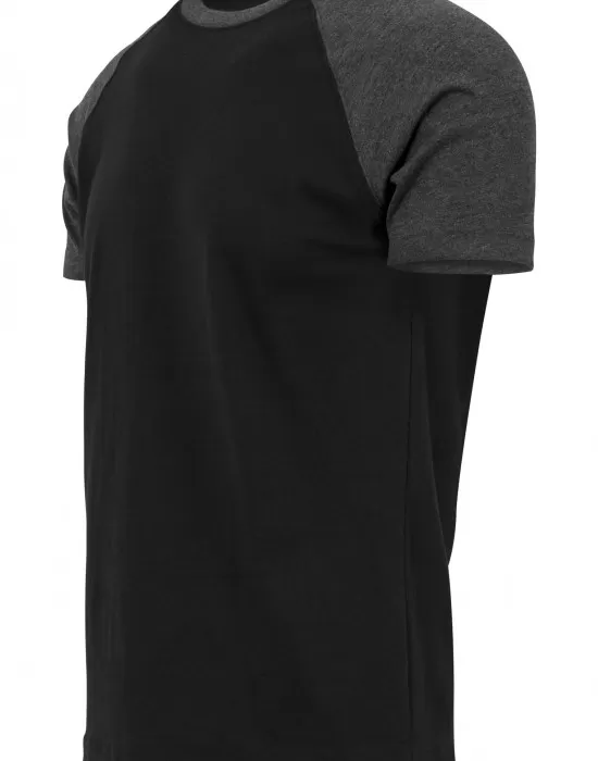 Мъжка тениска Urban Classics с ръкави тип реглан blk/cha, Тениски - Hoodstyle.bg