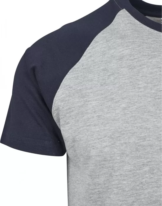 Мъжка тениска Urban Classics с ръкави тип реглан grey/navy, Тениски - Hoodstyle.bg