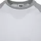 Мъжка тениска Urban Classics с ръкави тип реглан white/grey, Тениски - Hoodstyle.bg