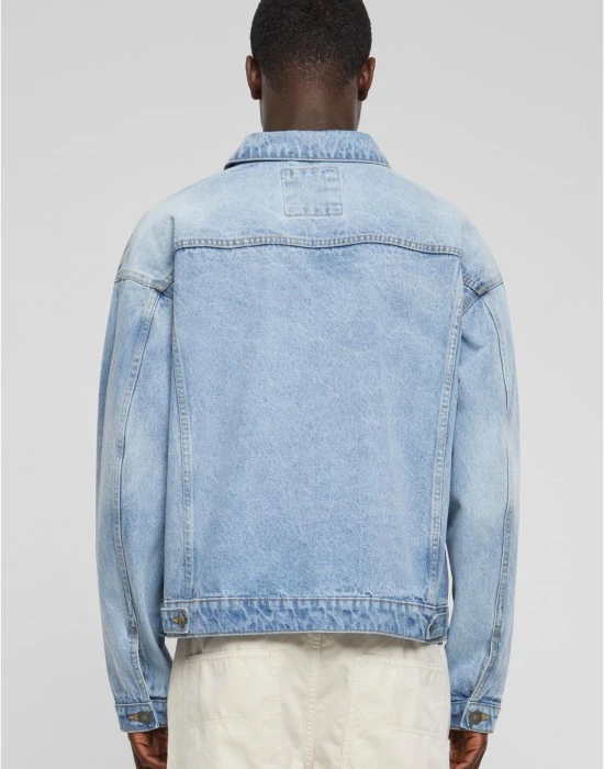 Мъжко дънково яке Urban Classics Boxy Denim light blue washed, Пролет / Есен - Hoodstyle.bg
